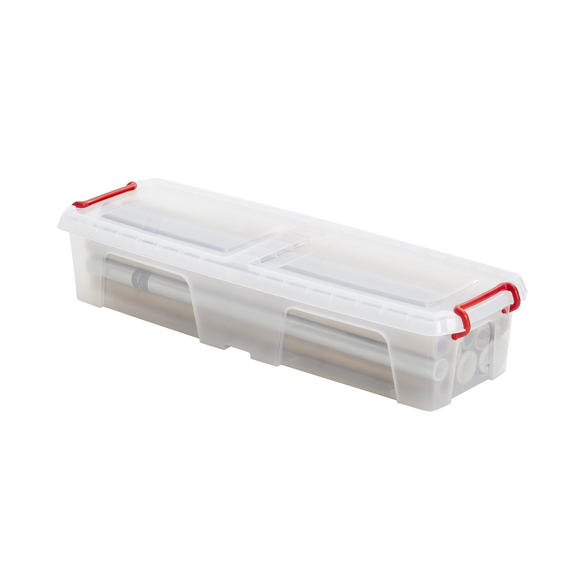 Simplify 8.66-in-in x 0.1-in-in 10-Roll Clear Wrapping Paper Storage  Container in the Wrapping Paper Storage department at