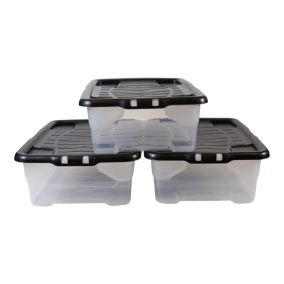 48 Packs Clear Small Plastic Containers Transparent Storage Box with Hinged Lid