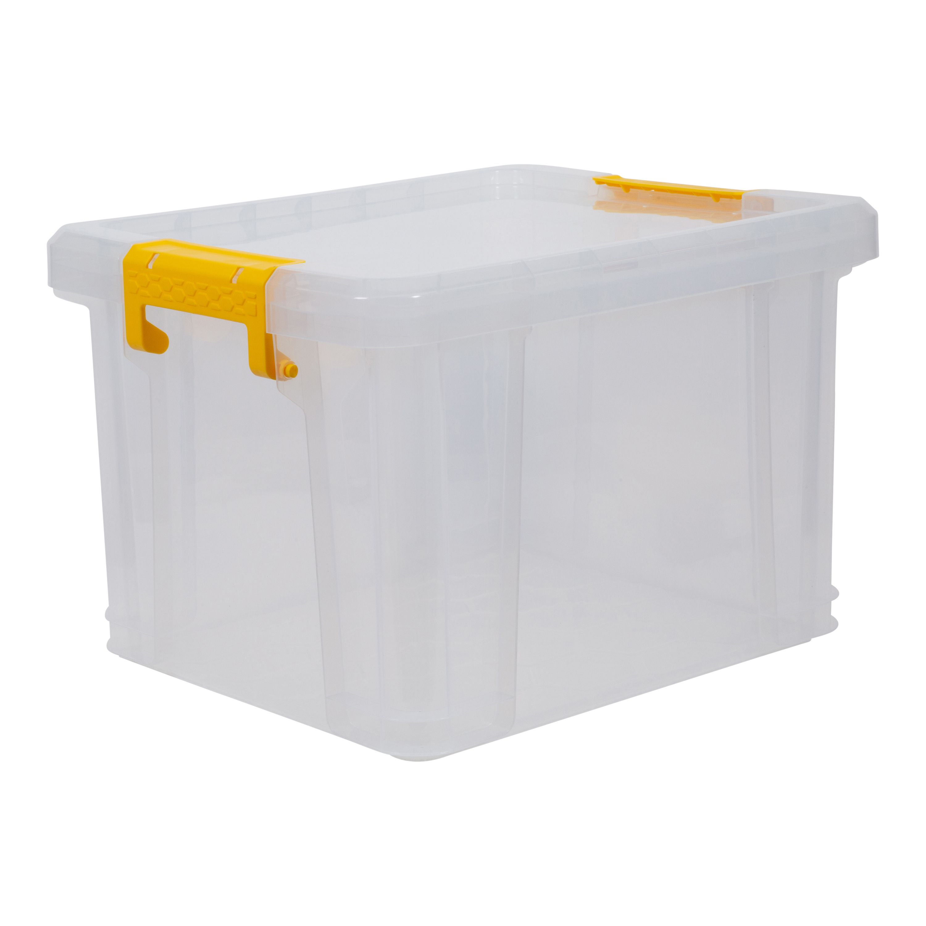 Strata Stackmaster 40L Medium Plastic Stackable Storage box with Lid
