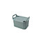 Strata Urban Sage green Plastic Small Stackable Storage basket & Lid (H)16.5cm (W)16.5cm (D)24cm