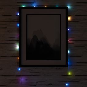 string Battery-powered Multicolour 50 LED Indoor String lights