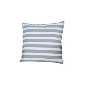 Stripe Blue & white Cushion (L)45cm x (W)45cm