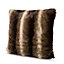 Striped Brown Cushion (L)45cm x (W)45cm