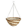 Striped Round Banana leaf Hanging basket, 35.56cm