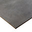 Structured Grey Matt Concrete effect Porcelain Wall & floor Tile, Pack of 6, (L)600mm (W)300mm