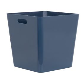 Studio 15.01 High Polished Finish Dark blue Plastic Nestable Storage basket (H)30mm (W)30mm