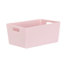 Studio 4.02 High Polished Finish Soft lilac Plastic Nestable Storage basket (H)11mm (W)25mm