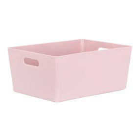 Studio 5.02 High Polished Finish Soft lilac Plastic Nestable Storage basket (H)15mm (W)35mm