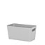 Studio 6.01 Grey Plastic Nestable Storage basket (H)100mm (W)100mm