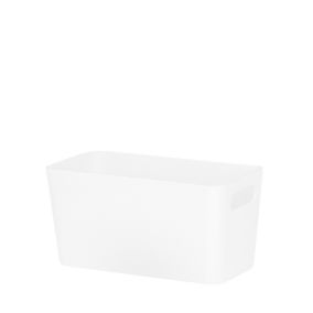 Studio 6.01 White Plastic Nestable Storage basket (H)100mm (W)100mm