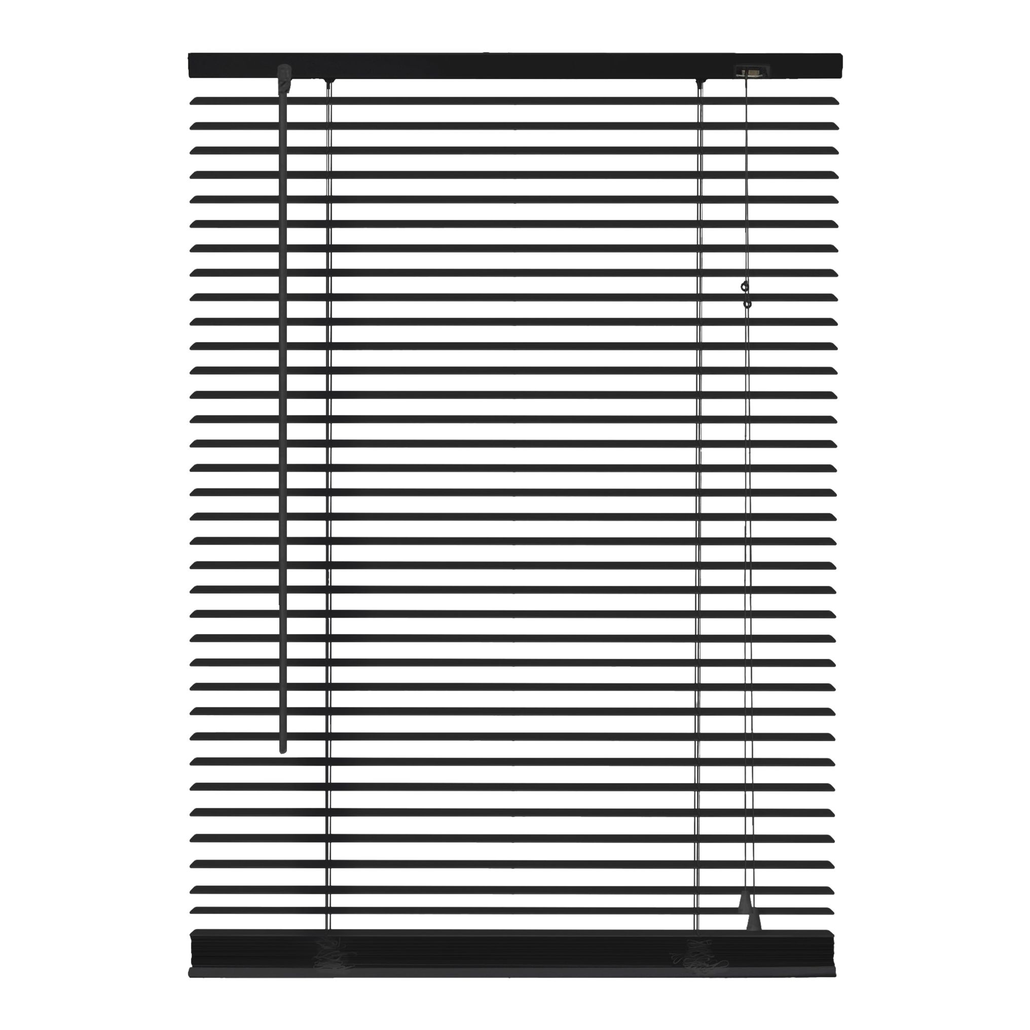 Studio Black Aluminium Venetian Blind (W)160cm (L)180cm