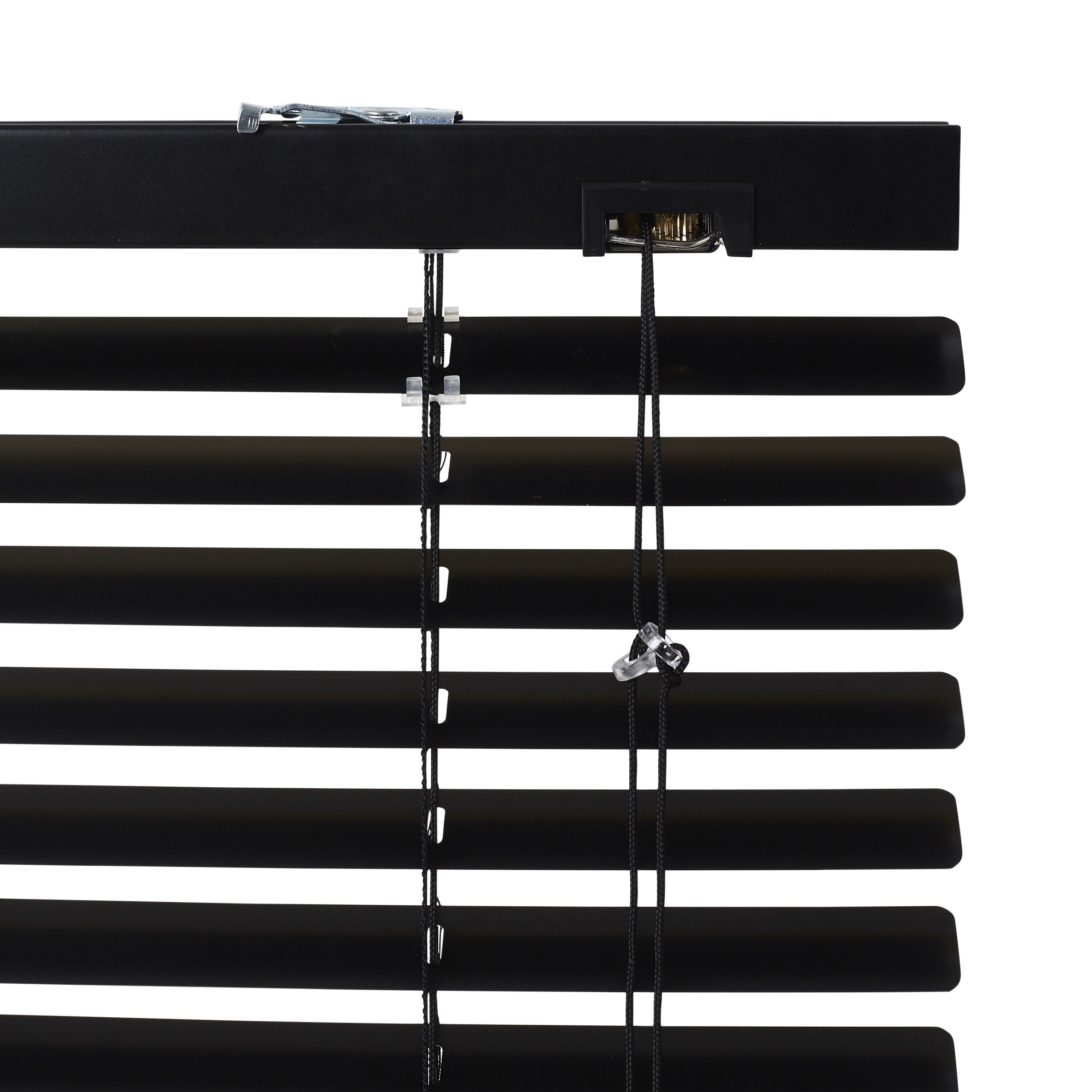 Studio Black Aluminium Venetian Blind (W)160cm (L)180cm