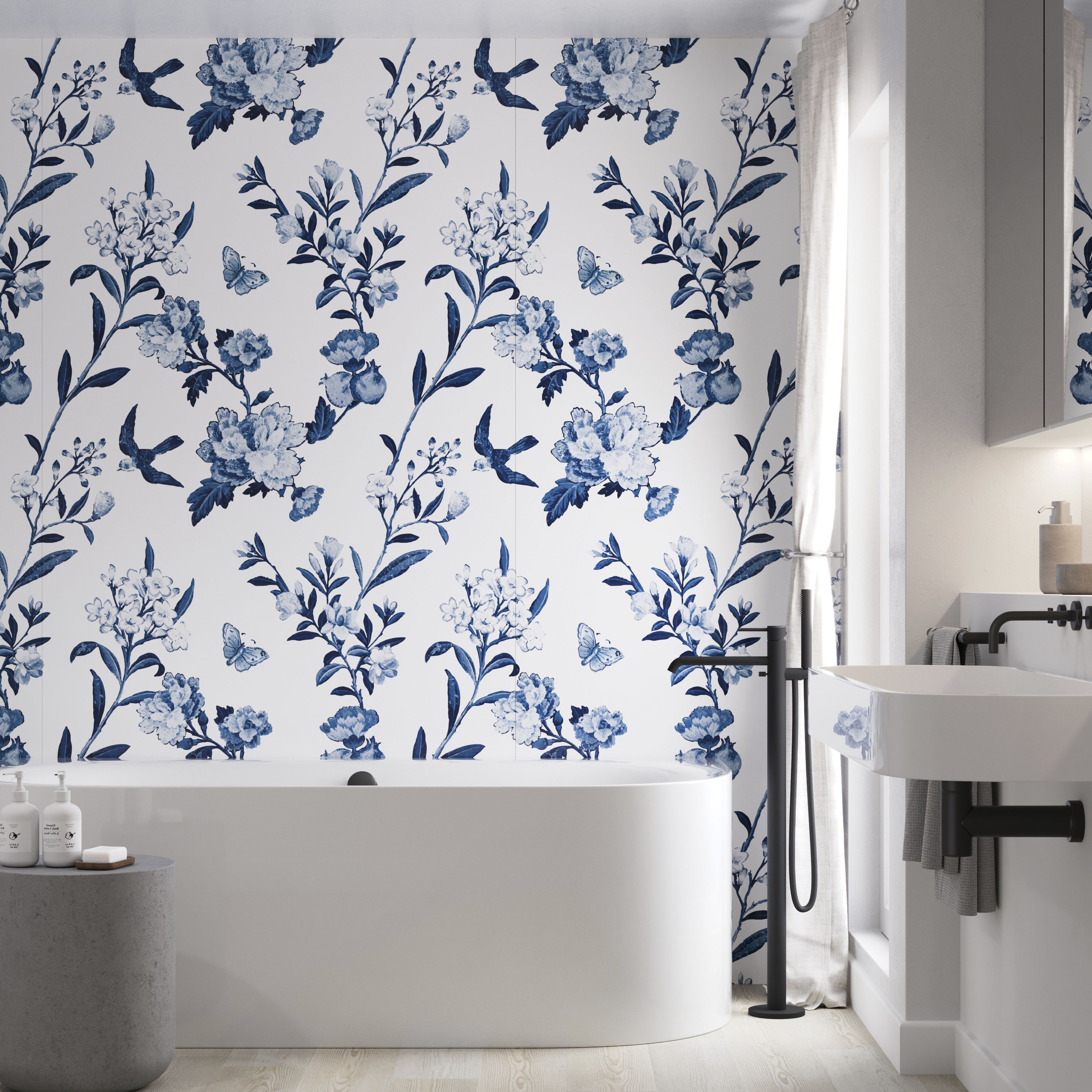 Stylepanel Acrylic Bathroom Decorative panel (H)2400mm (W)1200mm ...