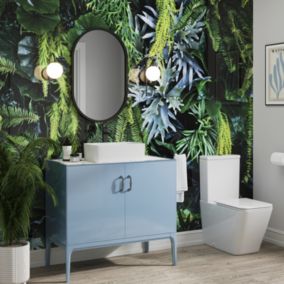 Stylepanel Gloss Green Boscage Acrylic Bathroom Decorative panel (H)2400mm (W)1200mm