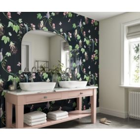 Stylepanel Gloss Green Elegance Acrylic Bathroom Decorative panel (H)2400mm (W)896mm