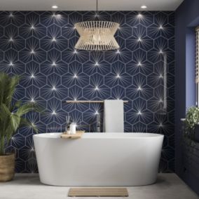 Stylepanel Gloss Navy Star dream Acrylic Bathroom Decorative panel (H)2400mm (W)896mm