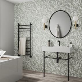 Stylepanel Gloss Sage Floral Acrylic Bathroom Decorative panel (H)2400mm (W)1200mm