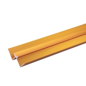 Stylepanel Gold effect Straight Panel internal corner joint, (W)11mm (T)30mm