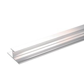 Stylepanel Silver effect Straight Panel straight joint, (W)11mm (T)30mm