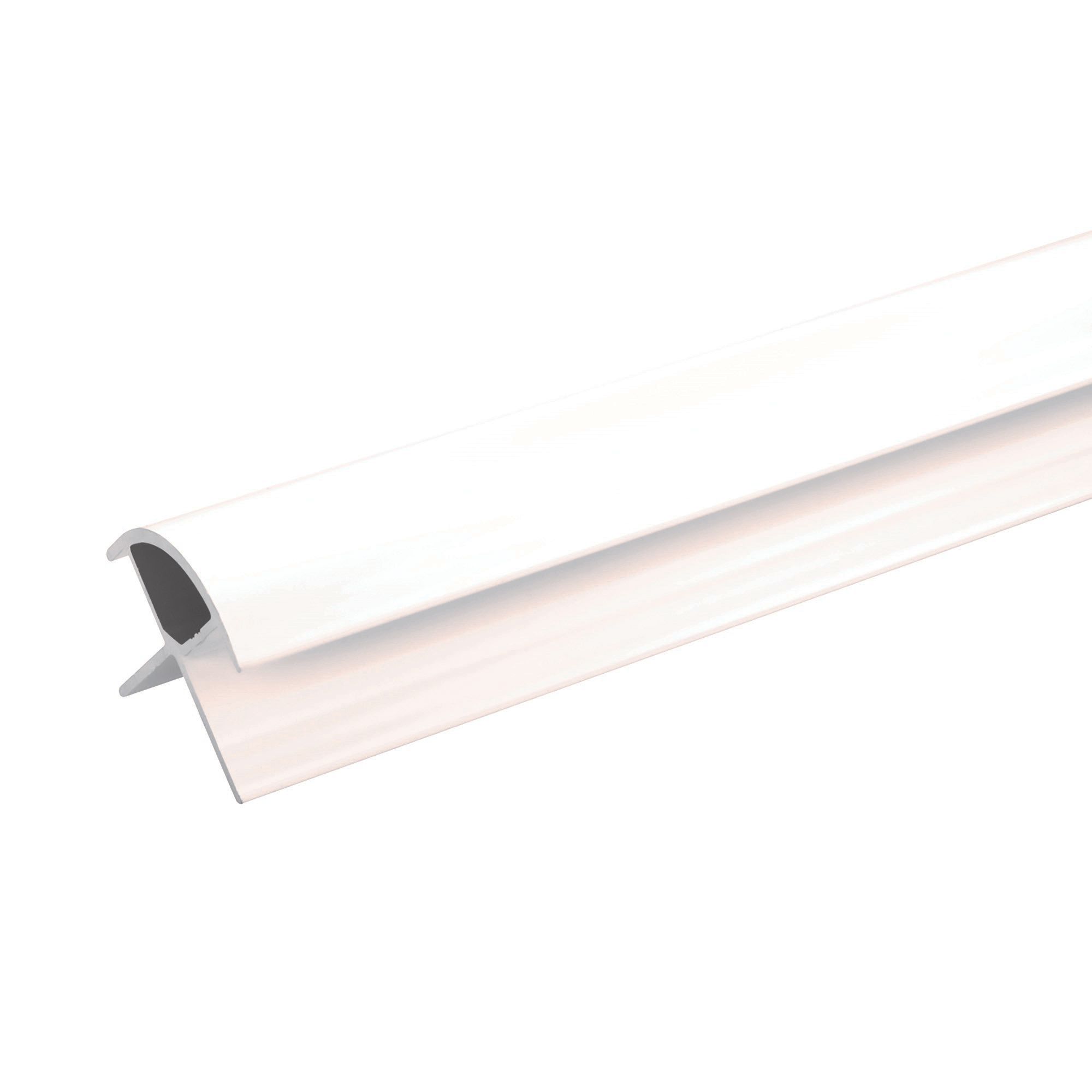 Stylepanel Straight Panel external corner joint (W)11mm (T)30mm - Gloss white