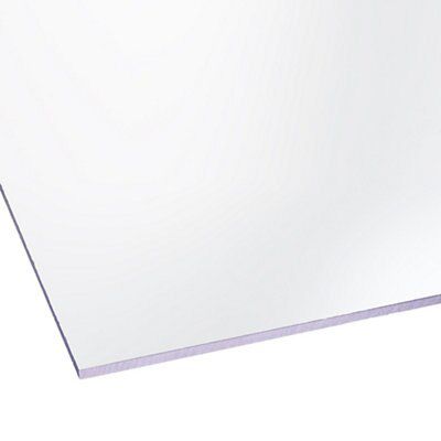 Styrene Clear Polystyrene Flat Glazing sheet, (L)1.2m (W)1.2m (T)4mm