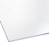 Styrene Clear Polystyrene Flat Glazing sheet, (L)1.8m (W)0.6m (T)4mm