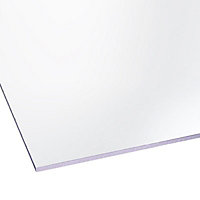 Styrene Clear Polystyrene Flat Glazing sheet, (L)1.8m (W)1.2m (T)4mm