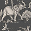 Sublime Elephants Pale Gold Smooth Wallpaper Sample