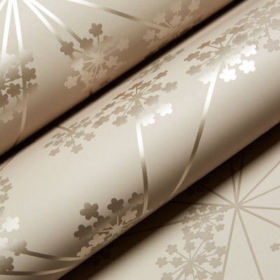 Sublime Sparkle Buttermilk Starburst Smooth Wallpaper