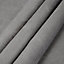 Suedine Concrete Plain Unlined Eyelet Curtains (W)167cm (L)183cm, Pair