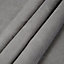 Suedine Concrete Plain Unlined Eyelet Curtains (W)228cm (L)228cm, Pair