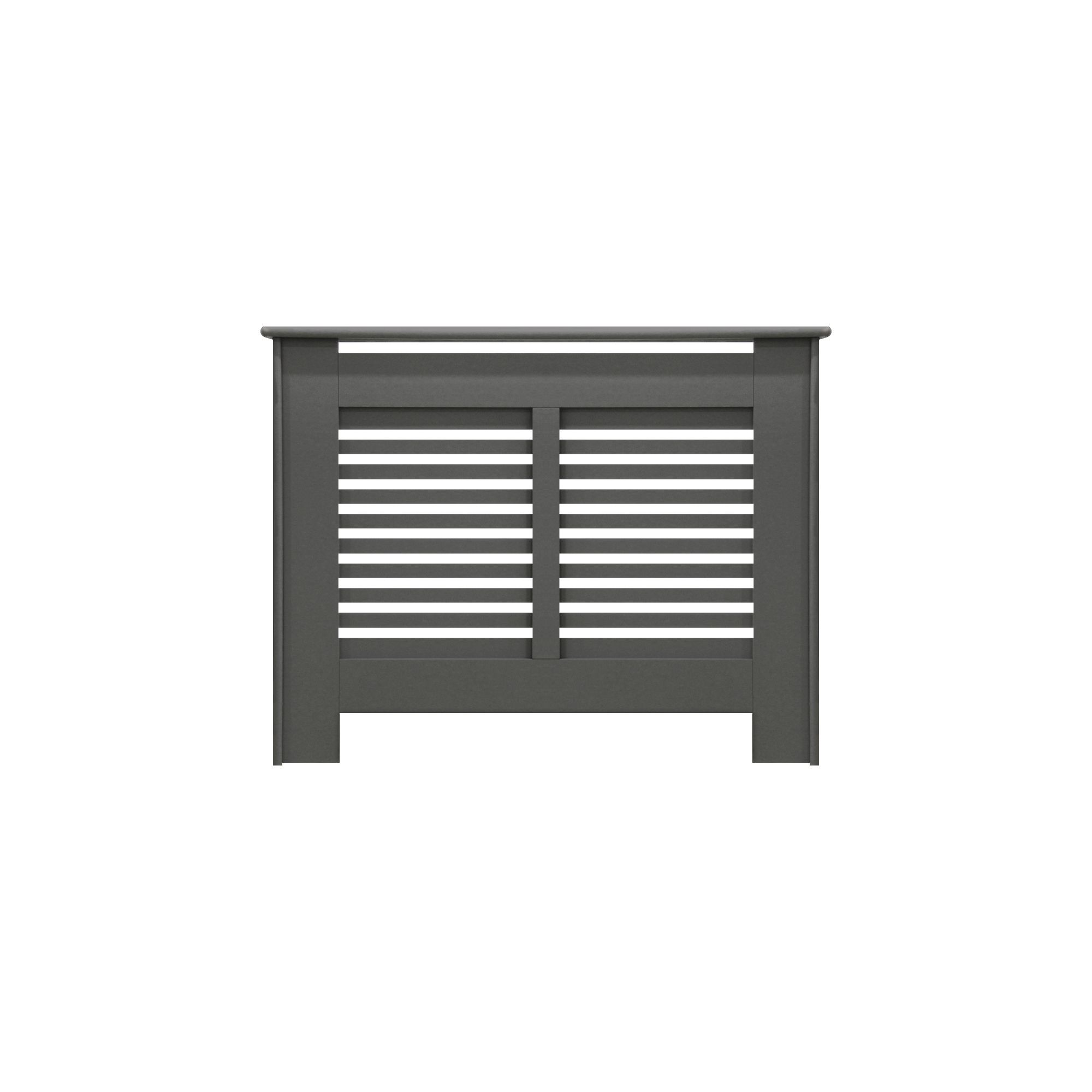 Suffolk Small Grey Radiator cover 800mm(H) 1020mm(W) 180mm(D)