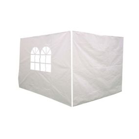 Suhali White Side curtain, (W)2.95m (D)1.95m