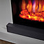 Suncrest Colorado Grey & white Stone effect Glass, MDF & metal Freestanding Electric fire suite