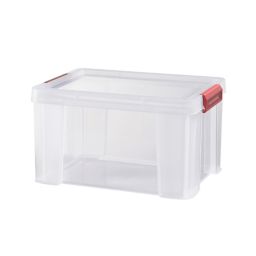 Sundis Clip & store Heavy duty Transparent Rectangular 17L Polypropylene (PP) Stackable Storage box & Integrated lid