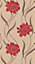 Superfresco Colours Beige & red Poppy Textured Wallpaper
