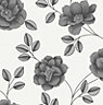 Superfresco Colours Black Floral Textured Wallpaper
