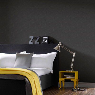 Superfresco Colours Dark grey Glitter effect Embossed Wallpaper