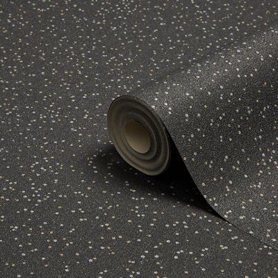 Superfresco Colours Dark grey Glitter effect Embossed Wallpaper