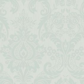 Superfresco Colours Hermes Duck egg Damask Textured Wallpaper