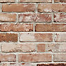 Superfresco Colours Red Brick Embossed Wallpaper