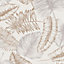 Superfresco Daintree Taupe Palm leaf Metallic effect Smooth Wallpaper
