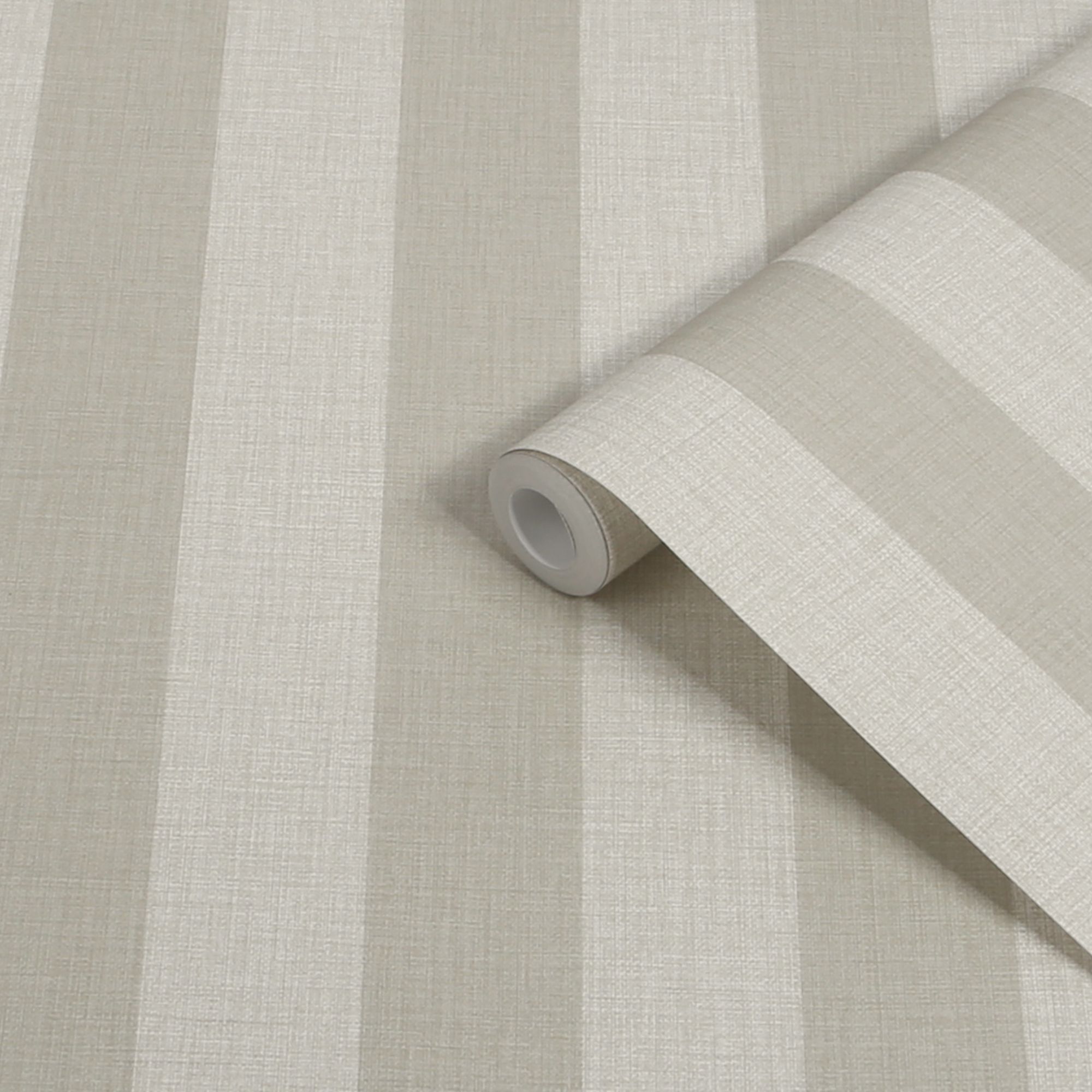 Superfresco Easy Beige Stripe Patterned Smooth Wallpaper