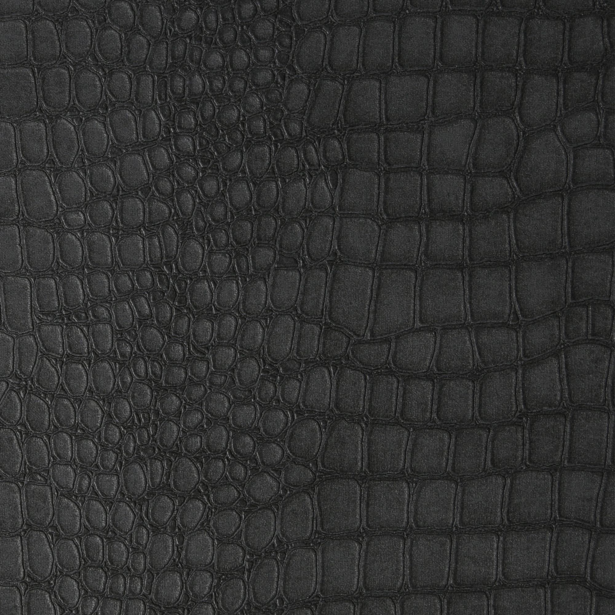 Superfresco Easy Black Crocodile Textured Wallpaper