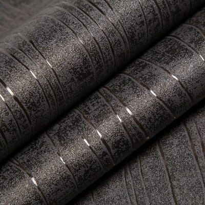 Superfresco Easy Black Spun silk Textured Wallpaper