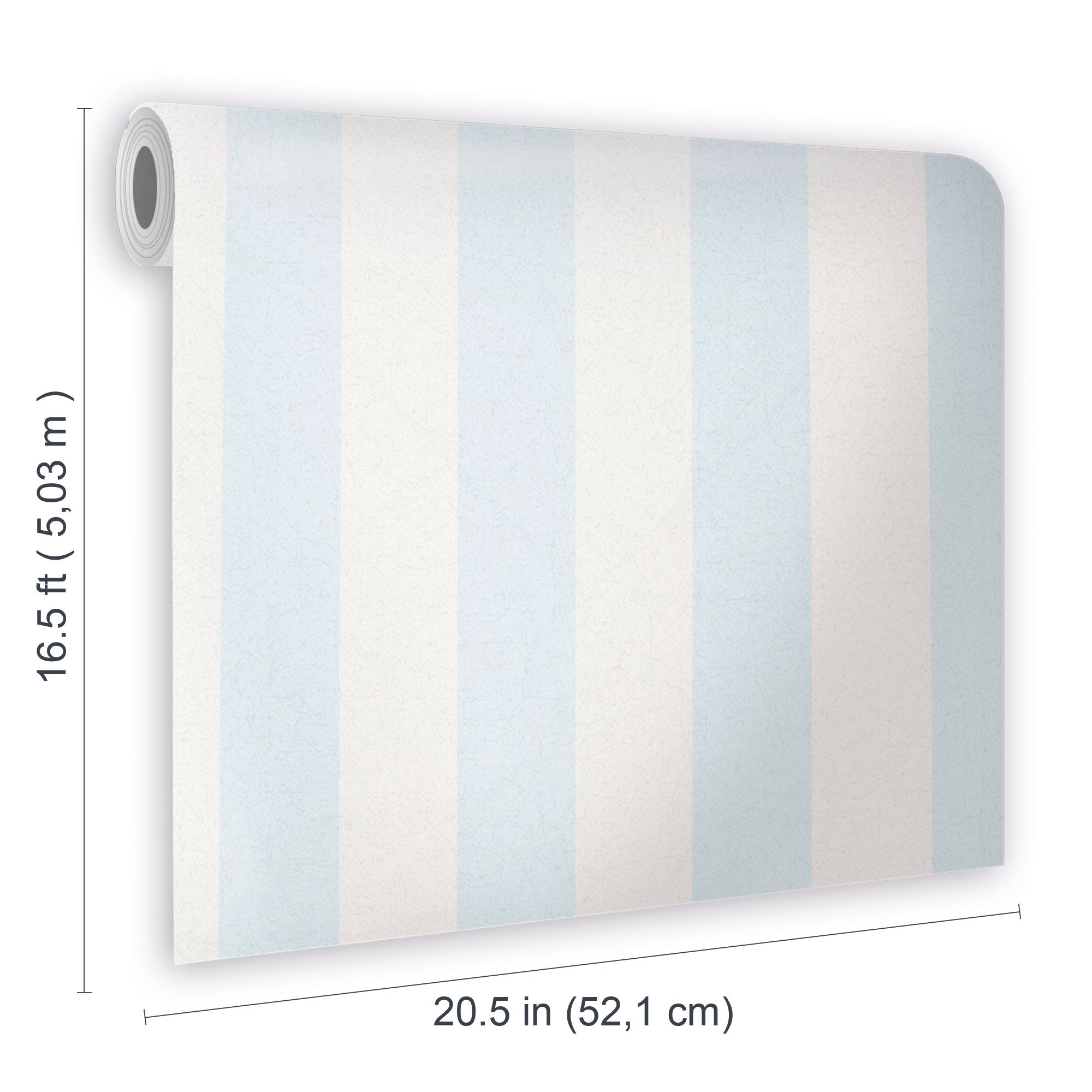 Superfresco Easy Blue & white Stripe Smooth Wallpaper