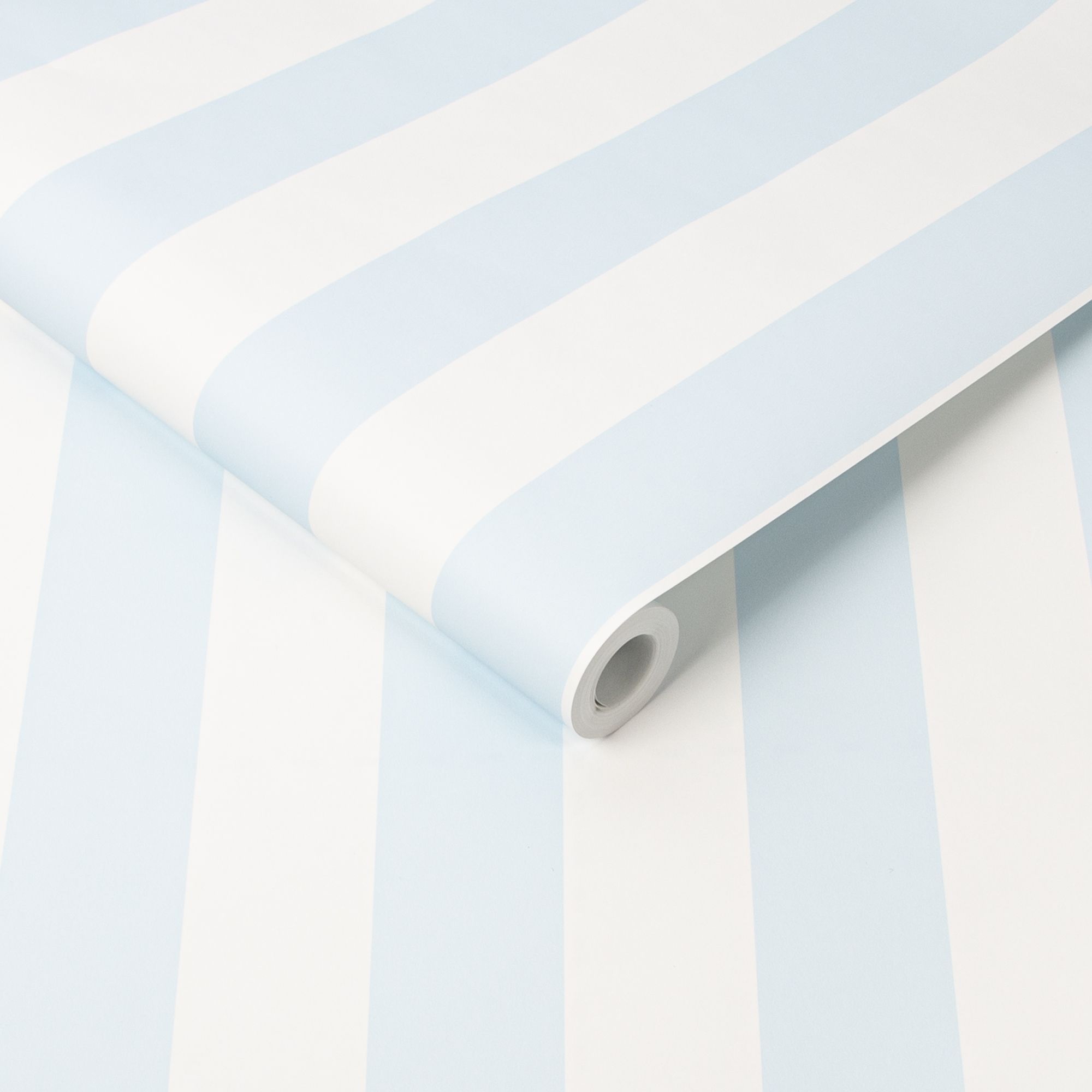 Superfresco Easy Blue & white Stripe Smooth Wallpaper