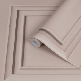 Superfresco Easy Blush Panel Wood effect Smooth Wallpaper