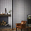 Superfresco Easy Charcoal Striped Textured Wallpaper