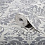 Superfresco Easy Como Damask Silver glitter effect Embossed Wallpaper Sample